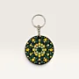 Hand-Painted Wooden Mandala Keychain in Assorted Designs