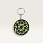 Hand-Painted Wooden Mandala Keychain in Assorted Designs