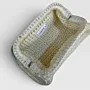 Ivory Pearl Medium Crochet Clutch in Premium Macrame Yarn