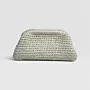 Ivory Pearl Medium Crochet Clutch in Premium Macrame Yarn