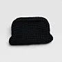 Handmade Black Small Crochet Clutch in Premium Macrame Yarn