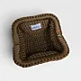 Golden Caramel Small Crochet Clutch in Premium Macrame Yarn