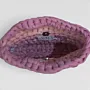 Handmade Mini Multi Pink Crochet Handbag in Eco T-Shirt Yarn