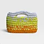 Handmade Small Sunset Crochet Handbag in Eco T-Shirt Yarn