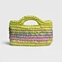Medium Spring Blossom Crochet Handbag in Eco T-Shirt Yarn