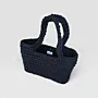 Handmade Large Black Crochet Tote Bag in Eco T-Shirt Yarn