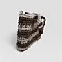 Handmade Large Brown Beige Crochet Tote Bag in Eco T-Shirt Yarn