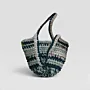 Large Forest Vibes Crochet Basket Bag in Eco T-Shirt Yarn