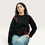 Balat Tiles Hand-Embroidered Sweatshirt with Size Options