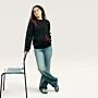 Balat Tiles Hand-Embroidered Sweatshirt with Size Options
