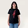 Falastin Black Hand-Embroidered T-Shirt with Size Options