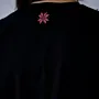 Falastin Black Hand-Embroidered T-Shirt with Size Options