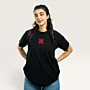 Reesh Feather Hand-Embroidered T-Shirt with Size Options