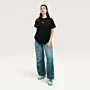 Reesh Feather Hand-Embroidered T-Shirt with Size Options