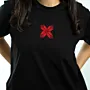 Reesh Feather Hand-Embroidered T-Shirt with Size Options