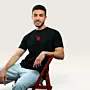 Reesh Feather Hand-Embroidered T-Shirt with Size Options