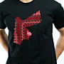 Jordan Map Hand-Embroidered T-Shirt with Size Options Heritage Design