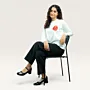 Rumman Hand-Embroidered Long Sleeve T-Shirt with Size Options