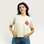 Rumman Beige Hand-Embroidered T-Shirt with Size Options