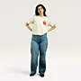 Rumman Beige Hand-Embroidered T-Shirt with Size Options