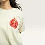 Rumman Beige Hand-Embroidered T-Shirt with Size Options