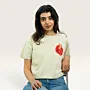 Rumman Beige Hand-Embroidered T-Shirt with Size Options