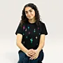 Saruat Cypress Hand-Embroidered T-Shirt with Size Options