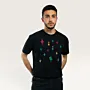 Saruat Cypress Hand-Embroidered T-Shirt with Size Options