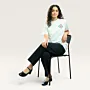 Gaza Kharaz Beads Hand-Embroidered T-Shirt with Size Options