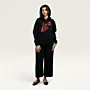 Jordan Map Hand-Embroidered Hoodie with Size Options Heritage Design