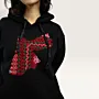 Jordan Map Hand-Embroidered Hoodie with Size Options Heritage Design