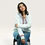 Ramallah Hand-Embroidered Zip-Up Jacket with Size Options