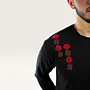 Balat Tiles Hand-Embroidered Long Sleeve T-Shirt with Size Options
