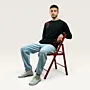 Balat Tiles Hand-Embroidered Long Sleeve T-Shirt with Size Options