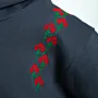 Jouri Flower Hand-Embroidered Hoodie with Size Options Heritage Design