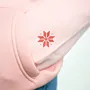 Rumman Pomegranate Hand-Embroidered Hoodie with Size Options