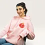Rumman Pomegranate Hand-Embroidered Hoodie with Size Options