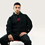 Reesh Feather Hand-Embroidered Hoodie with Size Options