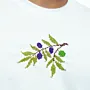 Nabali Olive Hand-Embroidered T-Shirt with Size Options