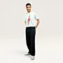 Falastin White Hand-Embroidered T-Shirt with Size Options