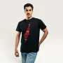 Falastin Black Hand-Embroidered T-Shirt with Size Options