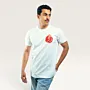 Rumman White Hand-Embroidered T-Shirt with Size Options