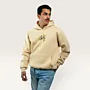 Nabali Olive Hand-Embroidered Hoodie with Size Options Heritage Design