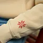Nabali Olive Hand-Embroidered Hoodie with Size Options Heritage Design