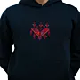 Qiladet Ghazzeh Gaza’s Necklace Embroidered Hoodie with Size Options