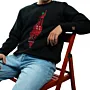 Falastin Hand-Embroidered Sweatshirt with Size Options Heritage Design