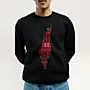 Falastin Hand-Embroidered Sweatshirt with Size Options Heritage Design