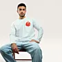 Rumman Hand-Embroidered Long Sleeve T-Shirt with Size Options