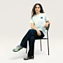 Qamar Moon Hand-Embroidered T-Shirt with Size Options Heritage Design