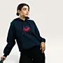 Qiladet Ghazzeh Navy Gaza’s Necklace Embroidered Hoodie Size Options